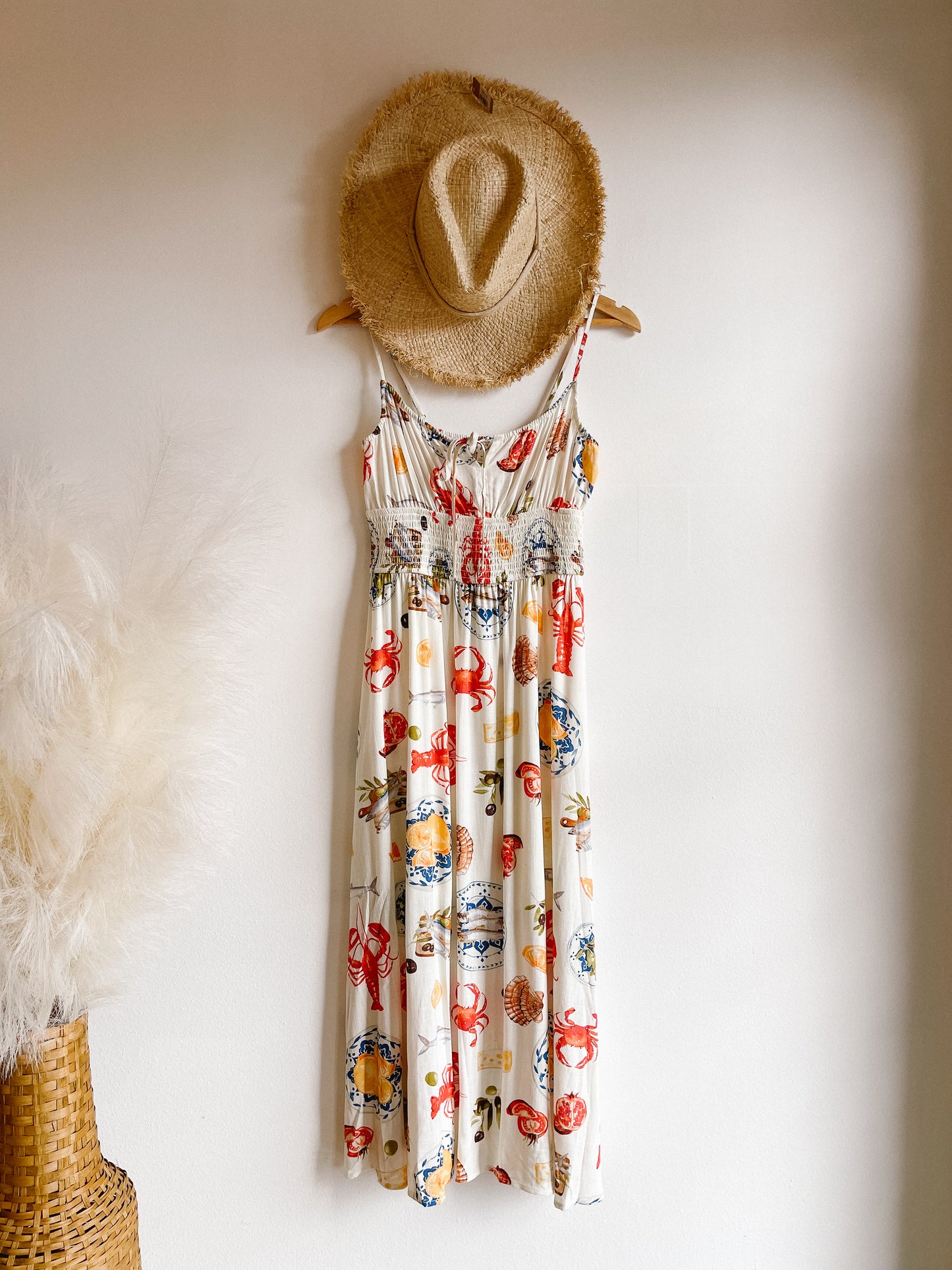 Ivory Seaside Lunch Midi Dress