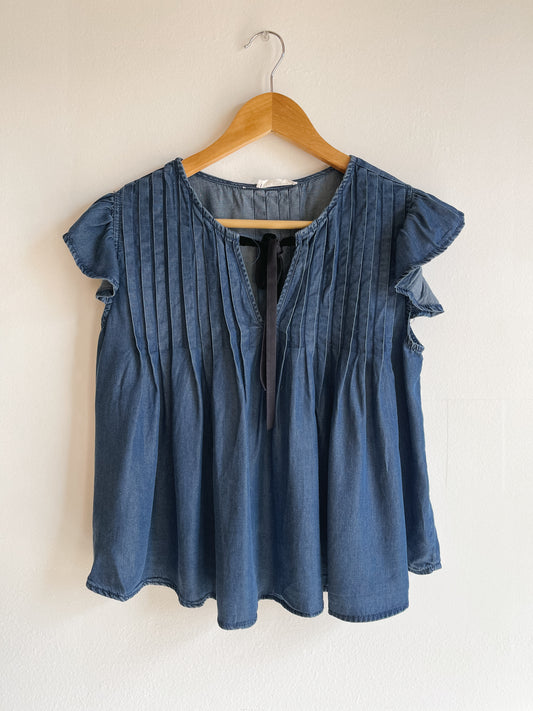 Dark Chambray Top