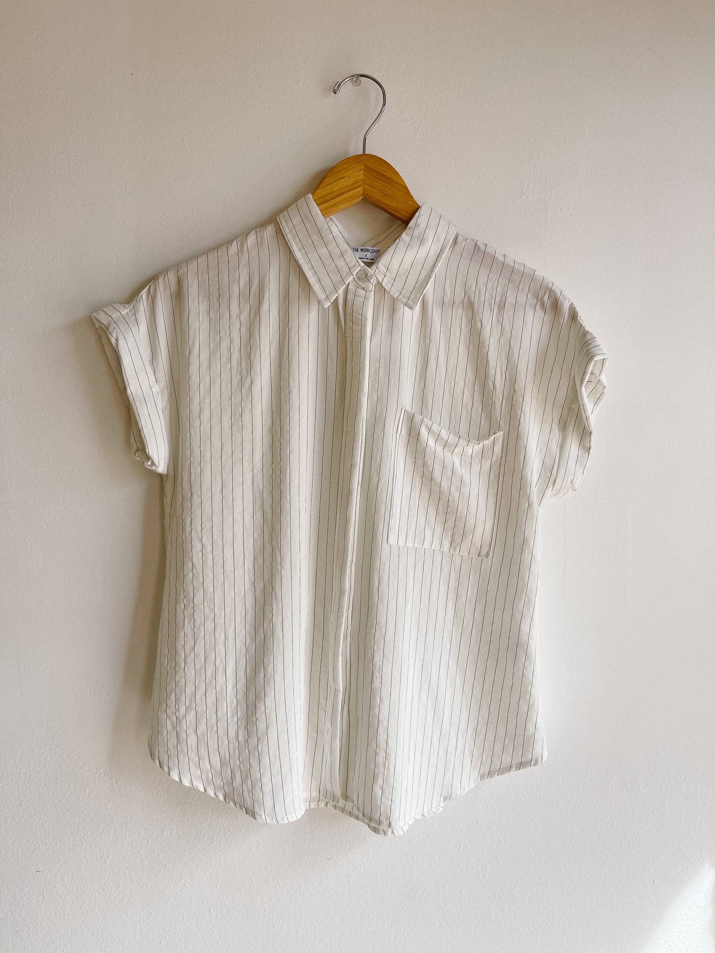 White Pinstripe Shirt