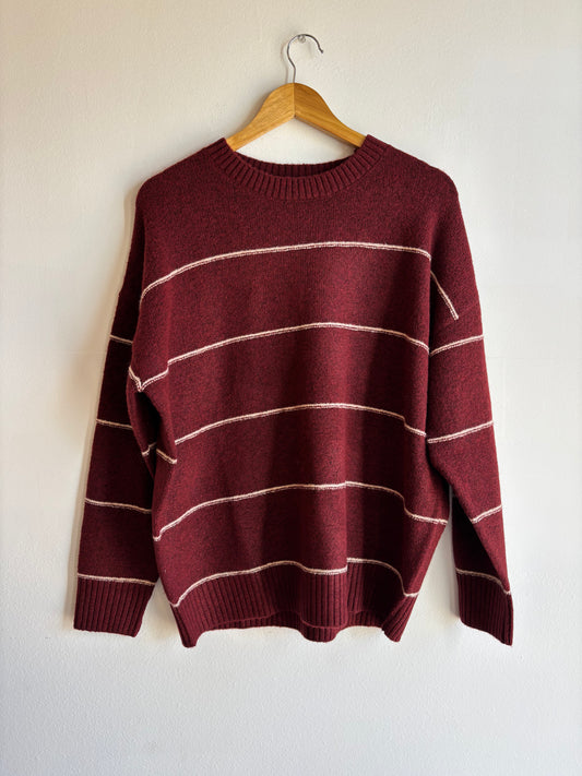Red Stripe Crew Neck