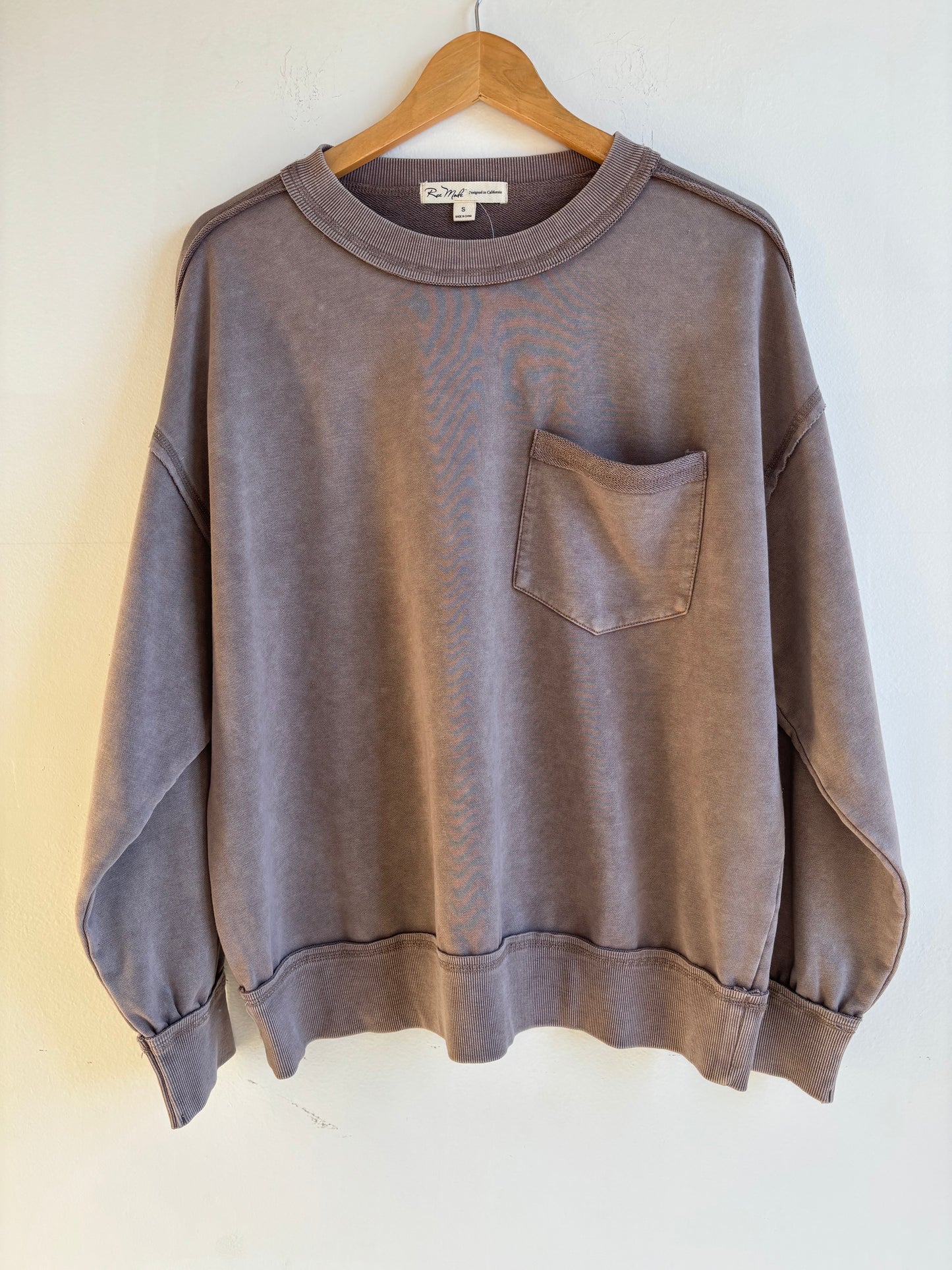 Mocha French Terry Pullover
