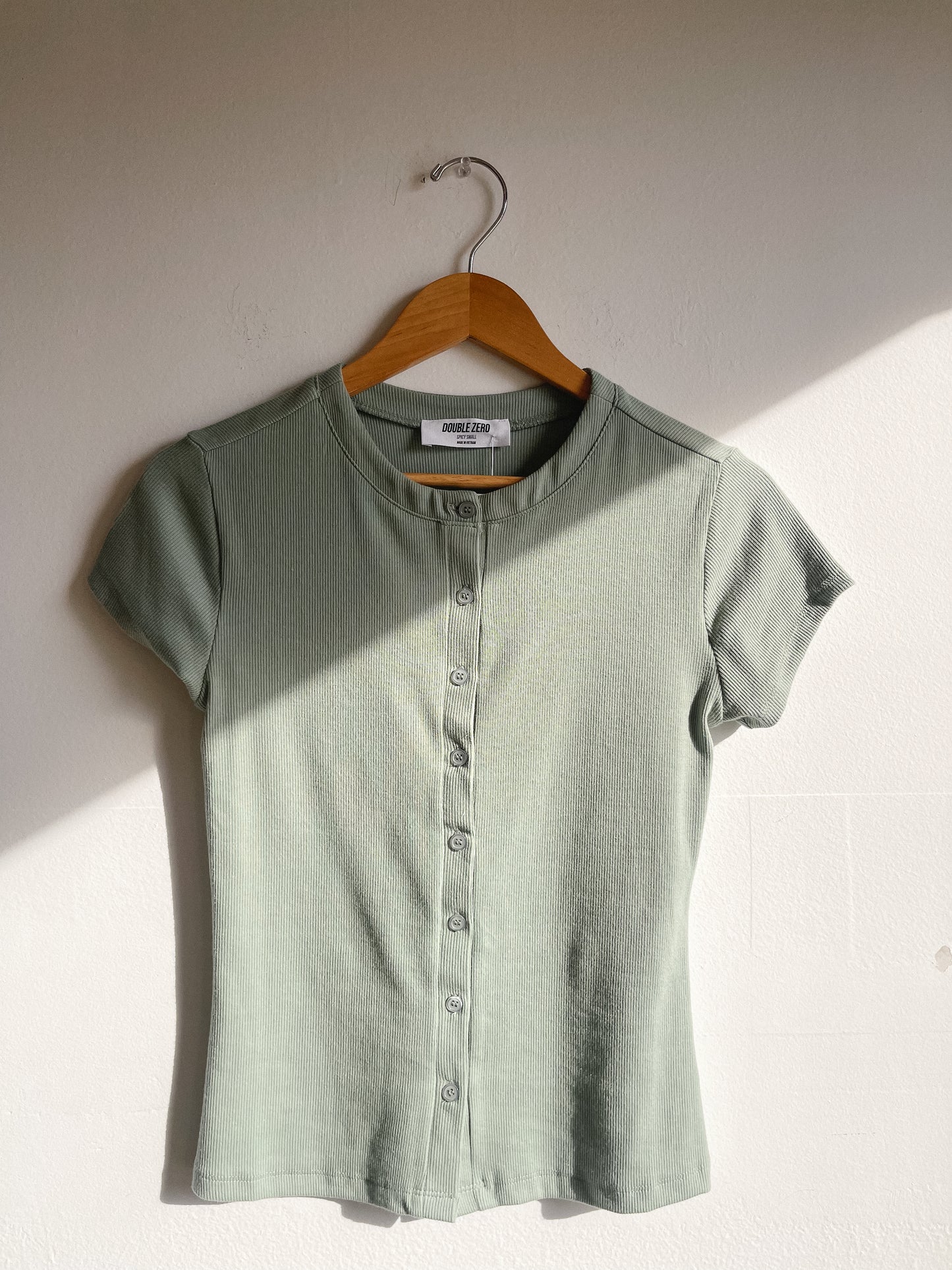 Sage Green Button Down Top