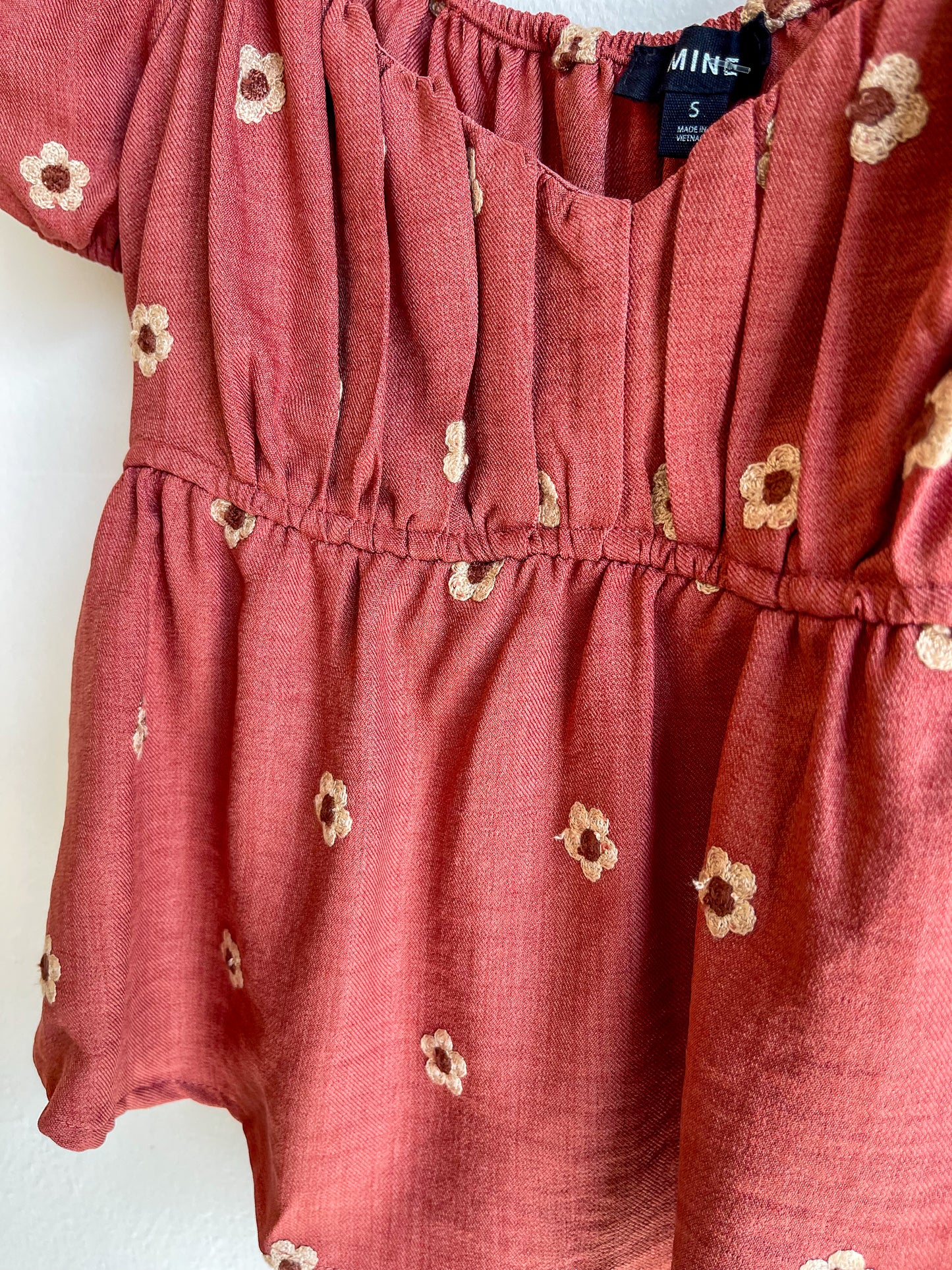 Sienna Embroidered Daisy Top