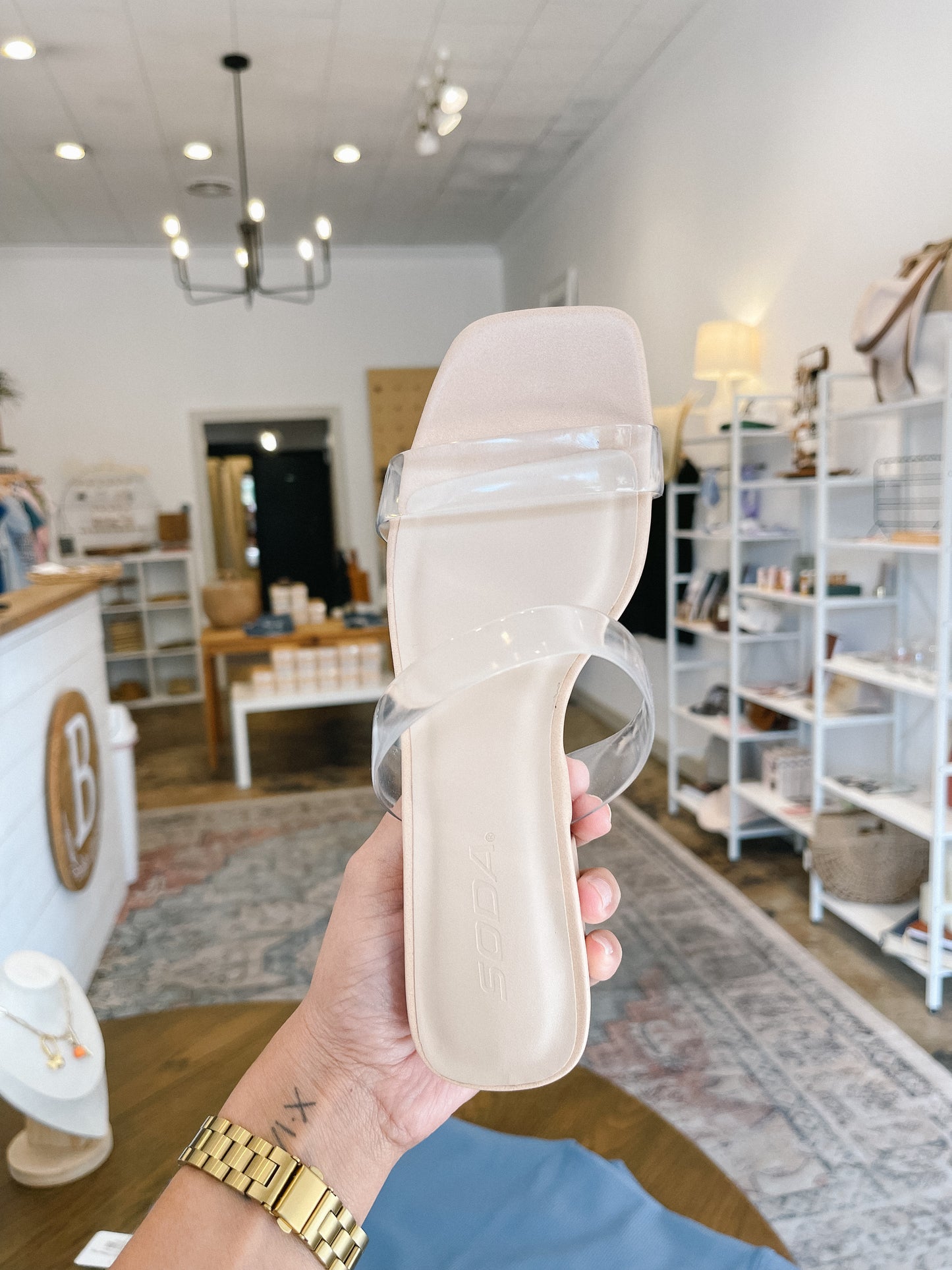 Clear Strap Sandal