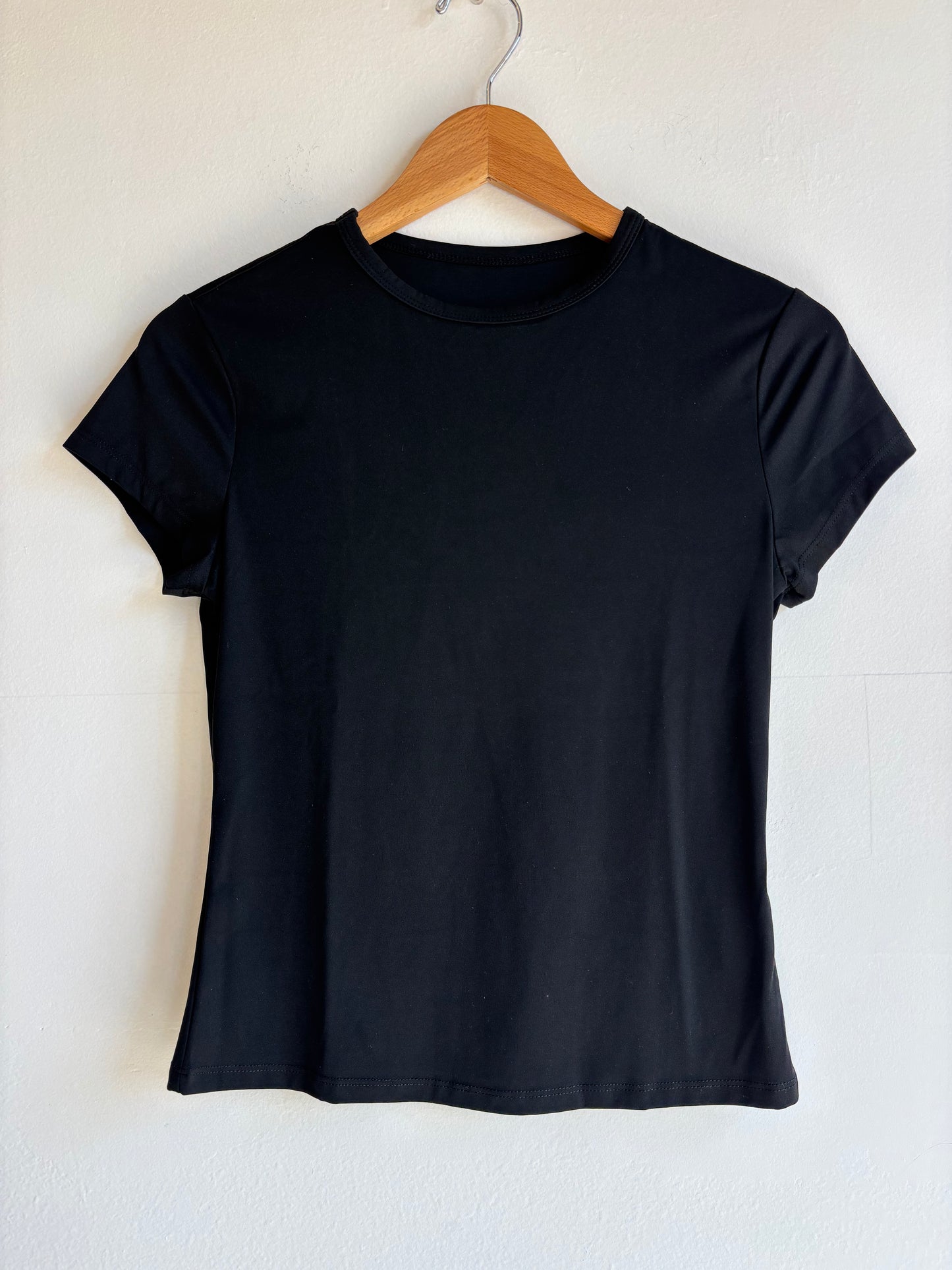 Black Short Sleeve Basic T-Shirt