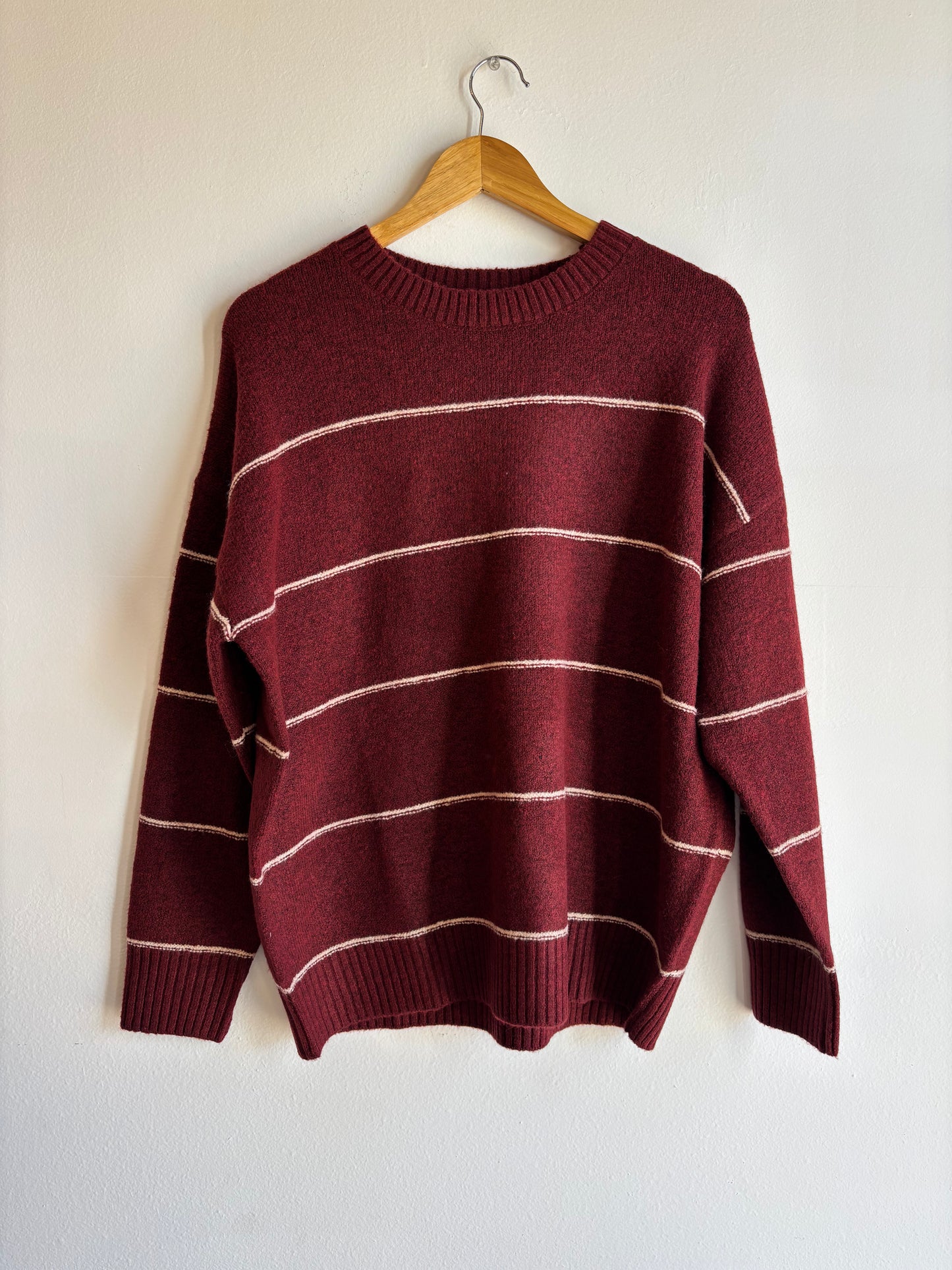 Red Stripe Crew Neck