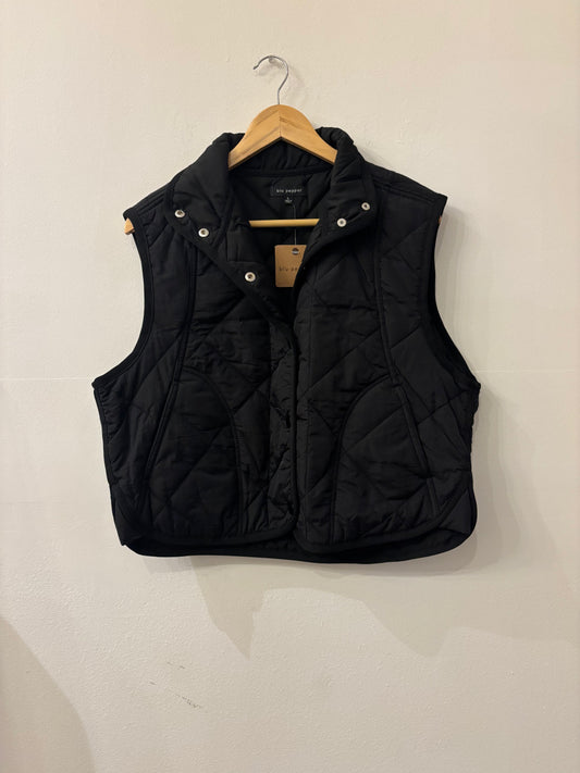 Black Quilted Puffer Vest